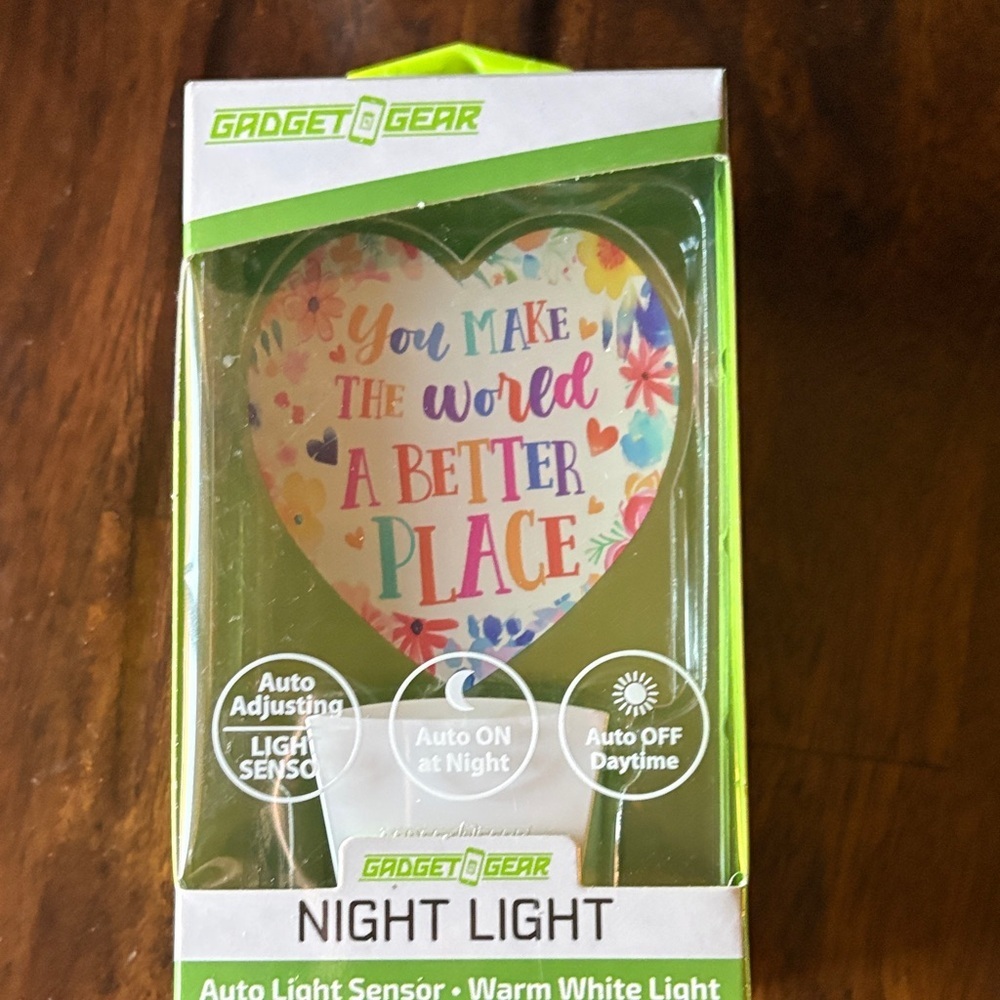 Heart Night Light with Multicolor Design